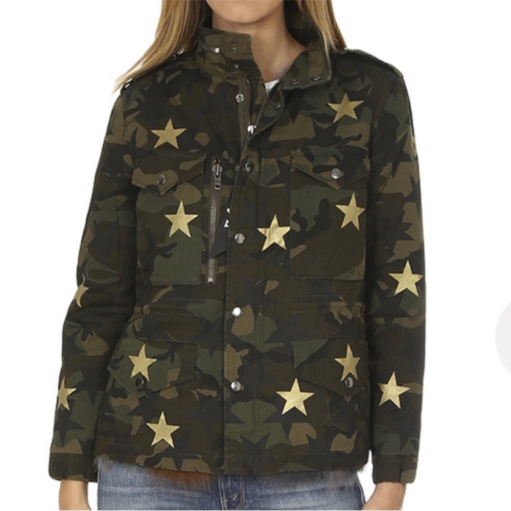 Jocelyn Camo Fur Lined Jacket